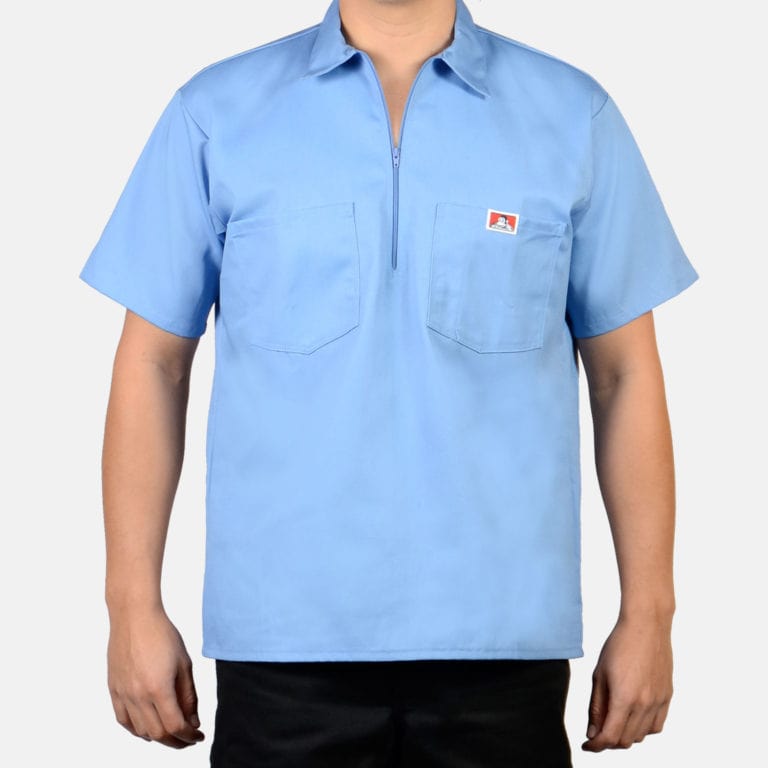 Ben Davis Short Sleeve Solid, 1/2 Zip