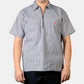 ben davis Short Sleeve Stripe, 1/2 Zip