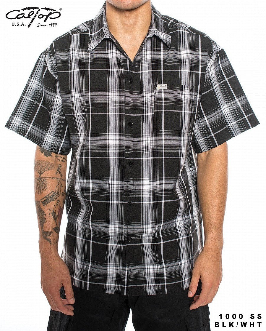 Caltop Plaid — Black/White
