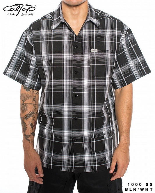 Caltop Plaid — Black/White